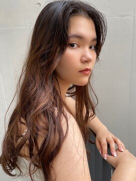 トリコ ショップアンドヘアサロン(tricot shop hair salon) かきあげロング/20代30代/大人小顔ロング