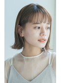 20代30代大人かわいいうる艶髪抜け感ヘア切りっぱなしミディアム
