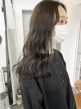 イコ 表参道原宿(ico) オリーブグレージュ イルミナカラー　ブリーチなし