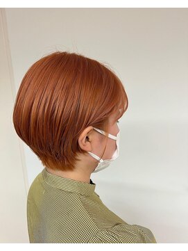 モワ 仙台(Mois) 【mois】ショート×オレンジカラー