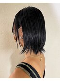 外ハネレイヤー×ブルーブラック