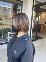 ナンバー(number+)&nbsp;20代30代40代ハイライトハンサムショート前下がり小顔