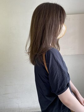 キャンバス バイ ネオリーブ 横浜西口(Canvas by neo.) セミロングレイヤー ブリーチなし ミント sk