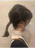 ヘアセット◎紐アレンジ