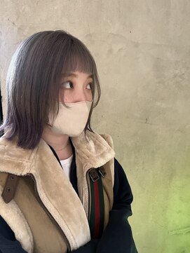 サラジュ 川西店(SARAJU) シルバーカラー×裾ラベンダー