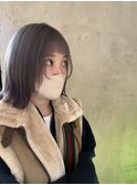 シルバーカラー×裾ラベンダー