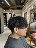 波巻きスパイラルパーマ　波巻きパーマ　スパイラルパーマ