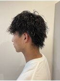 波巻きパーマ