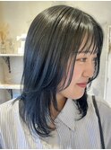 インナーカラーイヤリングカラーブリーチ髪質改善トリートメント