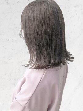 ブルー(BLUE) ラベンダーアッシュ 透明感カラー 切りっぱなし 【mt___213r】