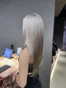 ペレ 栄店(PELE) デザインカラー/レイヤーカット/ウェットヘア/オリーブベージュ