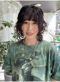 小顔パーマ ウルフパーマ　カーリーパーマ【中西思実】