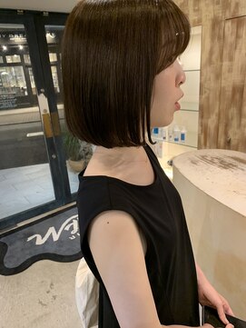 カーム(calm) ナチュラルボブ×シースルーバング　20代30代40代