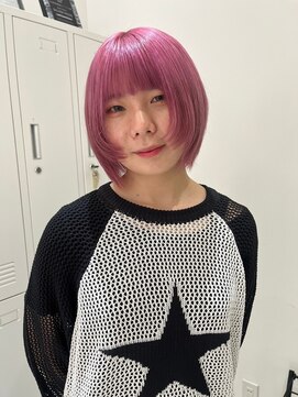 ジーナ セントラル銀座(Zina) ダブルカラー＊ピンク＊ボブ【ZinaCENTRAL銀座】