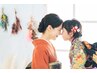 【祝・七五三】被布（３歳）＋ヘアセット　￥8,000→￥6,600