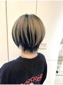 ショートウルフ×アンブレラカラー