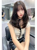 アッシュカラーザクザクレイヤーカット 【韓国ヘア 大阪 梅田】