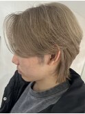 ハイトーンカラーミルクティーベージュレイヤーカット