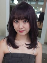 アミー 駒澤(Ammy komazawa)&nbsp;ミディアム/レイヤーカット/ハッシュカット/お顔周りレイヤー