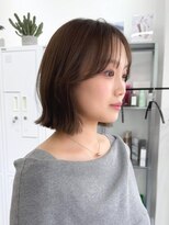 ニトバイアンキシム(nit by ahnkism)&nbsp;韓国ヘアボブベージュブリーチダブルカラー堀江