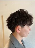 ツーブロックで清潔感をプラス◎ニュアンスパーマ/メンズパーマ