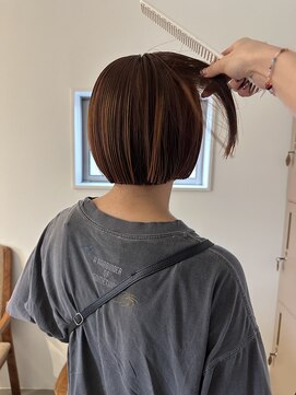 デン(den) オレンジハイライト×オレンジブラウン