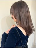 グレージュカラー 艶髪 美髪 顔周りカット レイヤー 20代 30代
