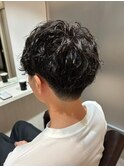 メンズニュアンスパーマ/刈り上げ/ツーブロック