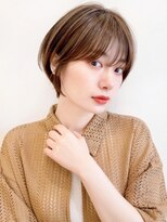 セイドット リー(Say. Ree)&nbsp;say.ショートボブひし形ショートハイライトヘーゼルグレージュ