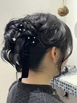 ナナマルサン(703)&nbsp;☆ゆるふわ編み込みお団子アップ☆ 《クーポン→ヘアセット》