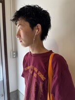 パーク(PARK)&nbsp;メンズショートソフトウルフピンパーマ