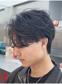 王道フェザーパーマのトレンドショート◎