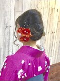 卒業式シーズンのヘアーセットと袴の着付け早朝から取り掛かりOK