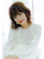 セシルへアー 福岡天神店(Cecil hair)&nbsp;ナチュラルベージュレイヤーショートボブ_ブランジュ