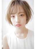 透け感カラーショート