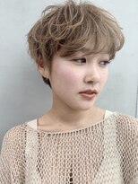 アイティー バイ アルバム 中野店(IT by ALBUM)&nbsp;カジュアルカール_アッシュブラウンネオウルフ外ハネボブ_37022