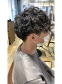 ツイストスパイラルメンズマッシュソフトツーブロック