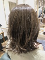ジェービーヘア 稲毛(jb hair)&nbsp;大人かわいいカーキグレージュボブ　【稲毛】