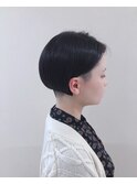 刈り上げ&切りっぱなしボブ♪大人可愛い20代30代40代前下がり