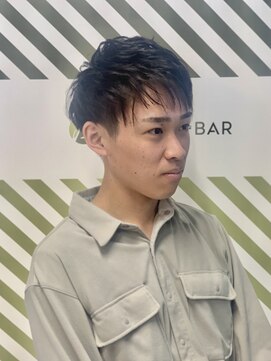 バーバーバー 高坂(BARBER－BAR) 束間マッシュ　【カット石井】