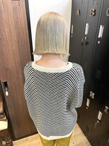 ギフト ヘアー サロン(gift hair salon) 【ハイトーンブリーチホワイトベージュ】原口健伸