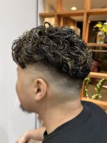 ピークスヘア(peaks hair) 宮城リョータ風 メンズパーマ メンズハイライト 【下村悠人】