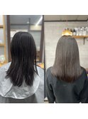 泉区　泉中央　縮毛矯正　髪質改善　トリートメント　艶髪カラー