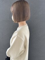 イロプラス 南田宮店(iro+) 【nobuyo】mini bob × milk tea beige