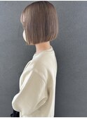 【nobuyo】mini bob × milk tea beige