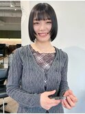 ¥ミニボブ/ブリーチ切りっぱなし新潟東区松崎