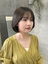 テトヘアー(teto hair)&nbsp;オリーブベージュくびれボブ