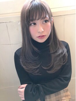 エフフォーユアヘアー 北方店(F for your hair)の写真/「ダメージレス×栄養補給」縮毛矯正♪クセやうねりを抑え、指通りの良いナチュラルなストレートヘアに！