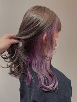 アフィックス ヘア 小岩駅前店(affix hair) パープルインナーカラー＆アッシュベージュ