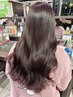 【熊谷指名】カット+カラー+髪質改善パールプラチナトリートメント[濃度2倍]